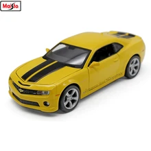 Maisto 1:24 Chevrolet Camaro Bumblebee сплав супер игрушка модель автомобиля для с рулевым колесом управление передним колесом рулевая игрушка автомобиль
