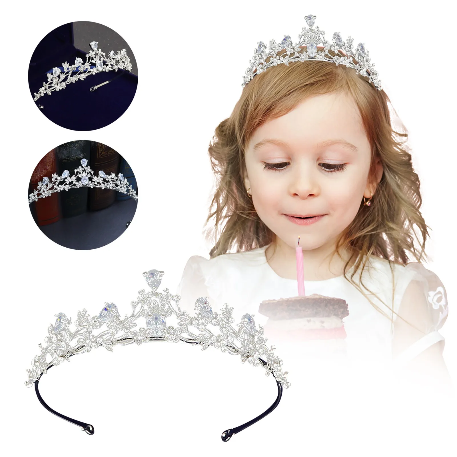 Kids Princess Crystal Tiaras And Crowns Children Girls Headband Bridal Wedding Hair Accessories Jewelry Tiaras Jewelry C2 1