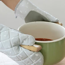 Домашняя ткань для микроволновой печи Утепленные перчатки Теплоизоляция кухня высокая температура выпечки специальная печь перчатки кухонные принадлежности