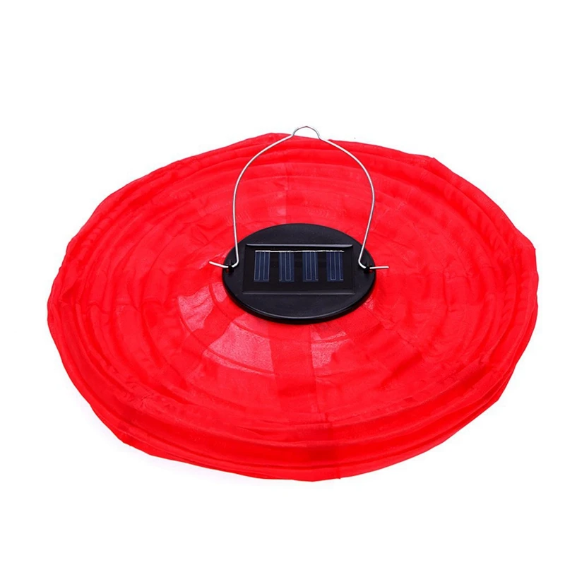 2 Pcs 10 Inch Solar Lanterns Solar Road Lantern for Garden Decoration, Red& Green