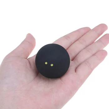 

Round Professional Player Competition Rubber Bounce Training Two Yellow Dots Squash Ball Small Elasticity Tool Low Speed Sports