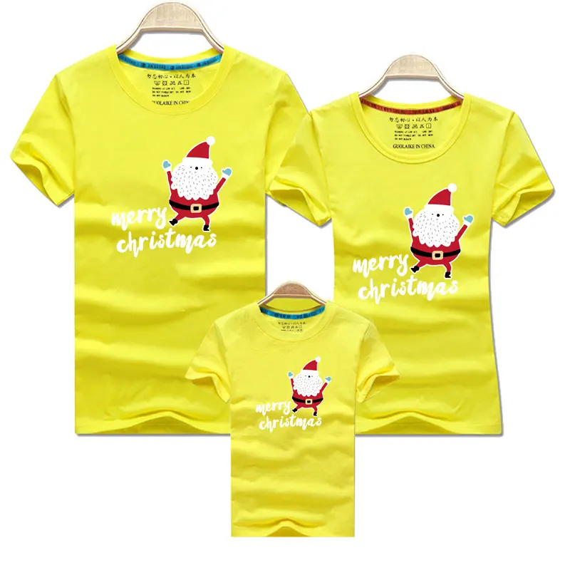 OEAK/Одежда для семьи; коллекция года; Детские футболки с принтом снеговика; одежда для мамы и дочки; одинаковые комплекты для семьи