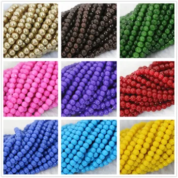 

wholesale Many Colors Imitation Pearls Round Beads With Holes DIY Bracelet Earrings Charms Sewing Beads Necklace Jewelry Making