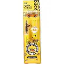 Stylo presque canard, joli cœur pour fille, peut remplacer le sac d'encre, pratique stylo en acier, ensemble de sac d'encre, étudiant écriture bureau papeterie scolaire