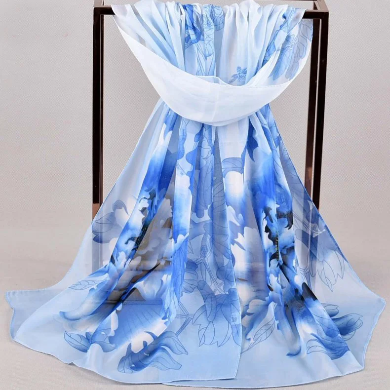 Весенняя двухцветная шелковая сатиновая квадратная лента для волос хиджаб