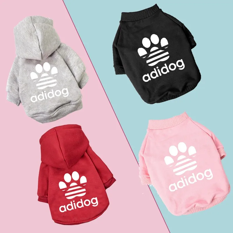 Ropa de invierno para perros medianos y pequeños, sudaderas cálidas con letras para Chihuahua, Yorkshire, Cachorro Bulldog Francés