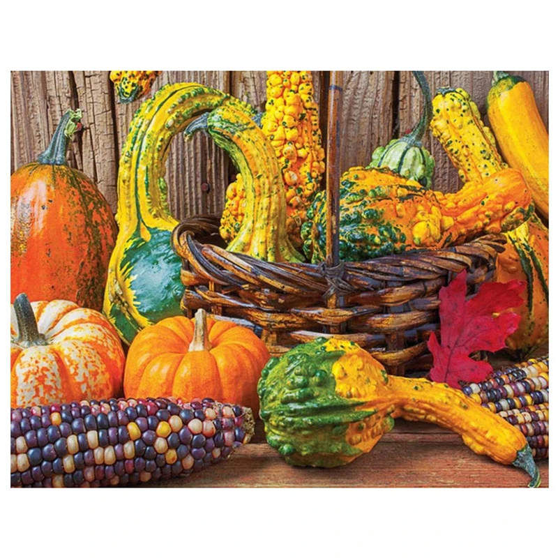5D Diy Diamond Painting Still life vegetables food Diamond Embroidery Cross Stitch Needlework Thanksgiving Gift Sticker