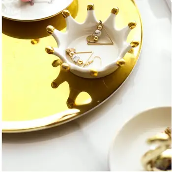 

Ceramic Crown Rack Ring Holder Jewelry Holder Earrings Necklace Bracelet NEW SWWQ