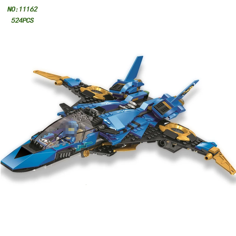 

New 2019 524pcs Ninja Jay's Storm Fighter Spaceship Wars Mini Building Blocks Kits Compatible Legoingly Figure Gift for Children