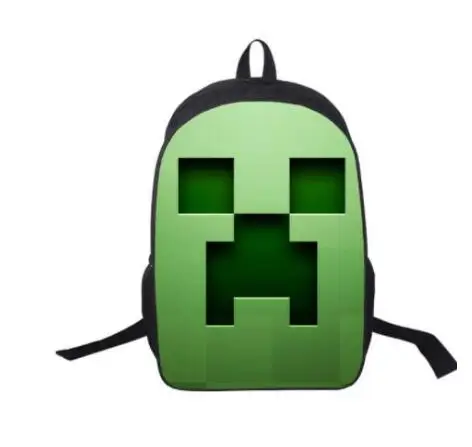 

Minecraft cartoon game prints Backpack Students School Bag For Girls Boys Rucksack mochila children Backpack Private customize