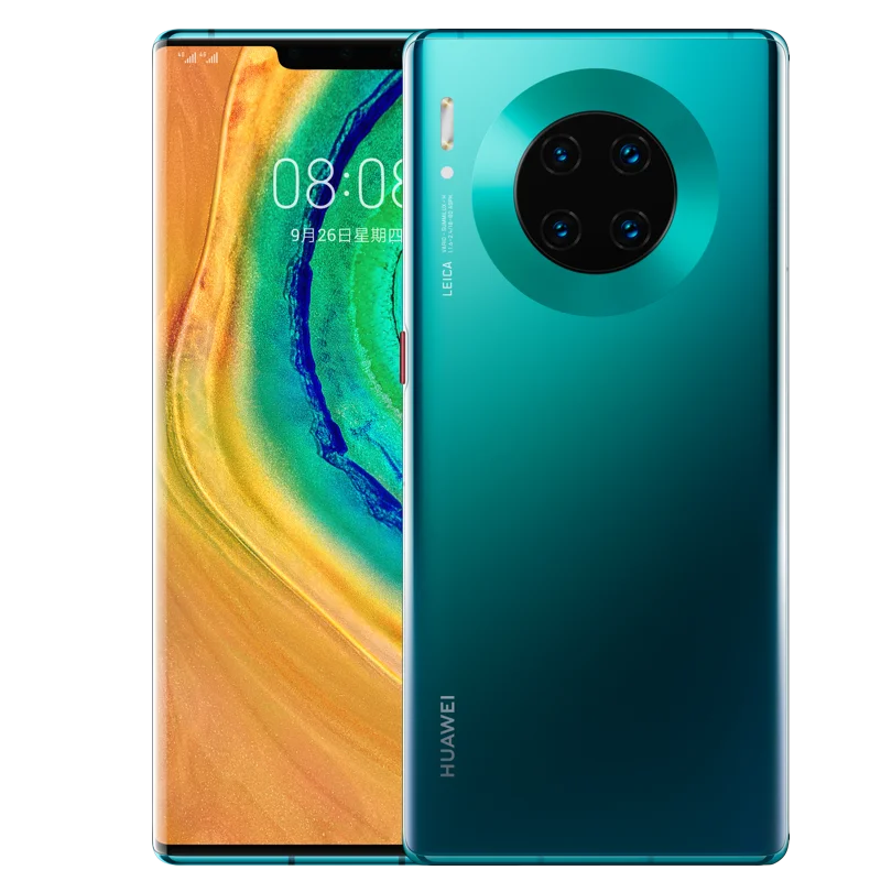 Huawei mate 30 Pro 8 ГБ ОЗУ 256 Гб ПЗУ Kirin 990 Android 10,0 6,5" 2400x1176 40MP+ 40MP+ 32MP 40W Зарядка телефона