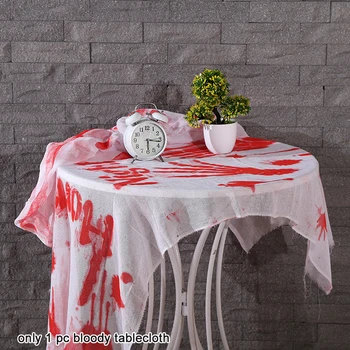 

Photography Prop Bloody Print Disposable Door Curtain Festival Halloween Tablecloth Restaurant Party Decoration Kit Home Holiday