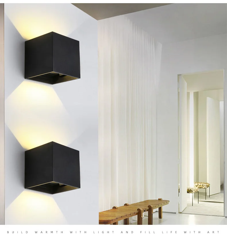 LED Wall Lamp for Outdoor Indoor Bedroom Living Room
