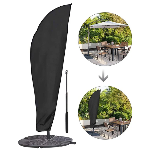 81*30*45 Cm -Es Vízálló Oxford Ruhával Kültéri Napsütő Esernyő Borító Kerti Időjárásálló Terasz Konzolos Ágyneműk Esőborítása