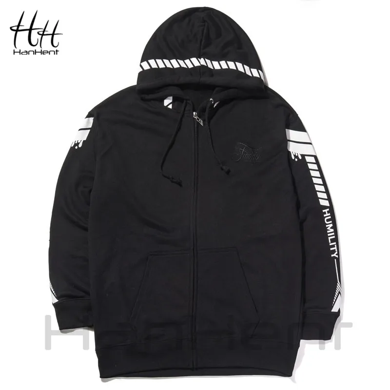 Cena HanHent męskie bluzy z polaru 2017 jesienno zimowa moda na zamek ciepłe męskie kurtki odzieżowe Fitness Basic bluza męska L XXXL