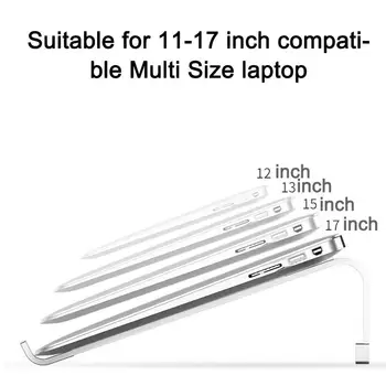 

11-17 inch Aluminum Alloy Laptop Stand Folding Notebook Cooling Pro Lapdesk Bracket Computer Non-slip Stand Air For Macbook Z8Z1