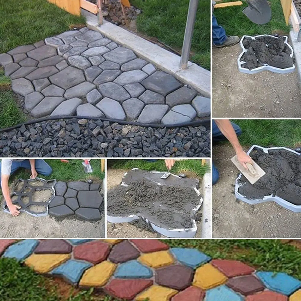 Дорожка из цемента в пакетах своими руками