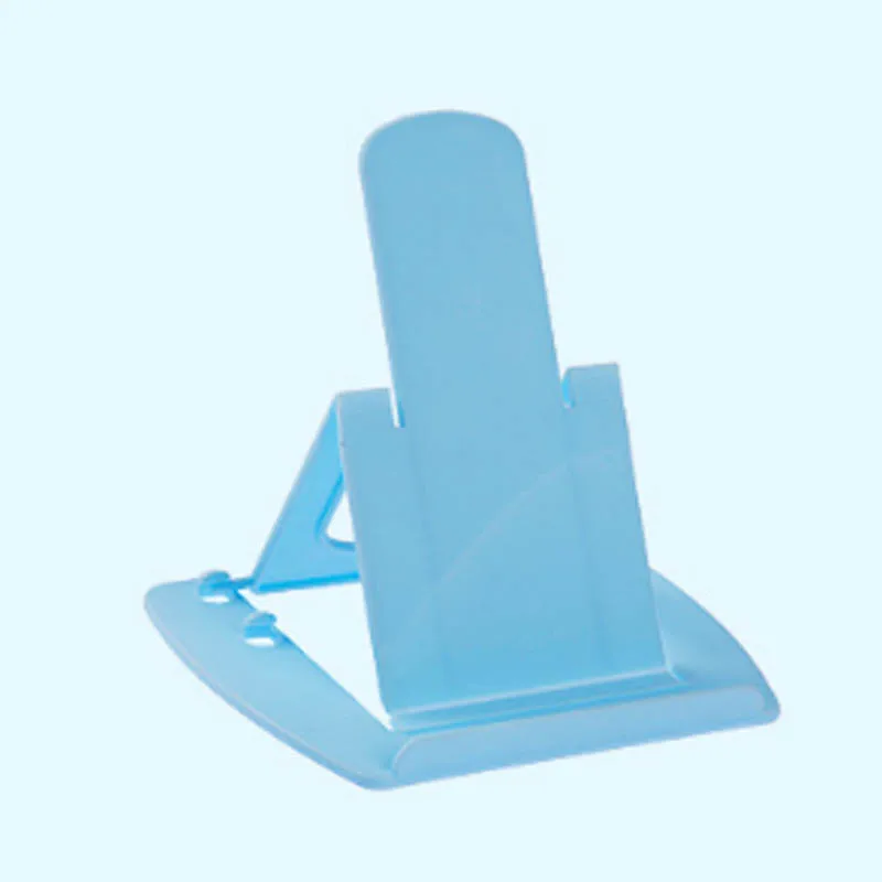 Универсальный складной пластиковый держатель для мобильного телефона, настольная подставка для вашего телефона, смартфона и планшета, держатель для телефона - Цвет: Синий