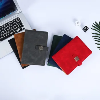 

Intimate Window Decoration Metal Buckle Laptop Faux Leather Window Decoration Buckle Laptop Magnetic Snap Set Notepad