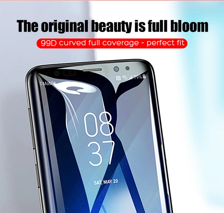 99D полное покрытие из закаленного стекла для samsung Galaxy S8 S9 Plus Note 8 9 Защитная пленка для экрана для samsung S6 S7 Edge S8 S9