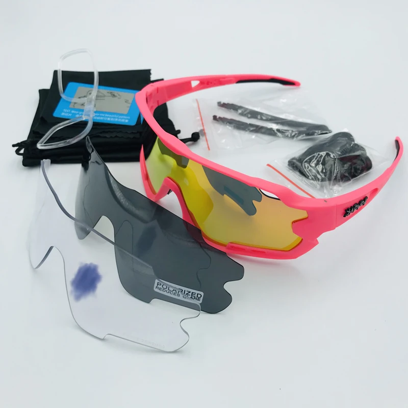 Фотохромные поляризованные солнцезащитные очки с 3 линзами, UV400, очки для шоссейного велосипеда, Mtb, очки для верховой езды, мужские и женские спортивные велосипедные очки