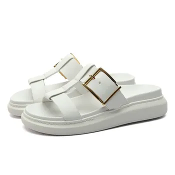 

platform sandals women 2020 summer shoes woman High-quality luxury brand Thick bottom four colors size 35-40