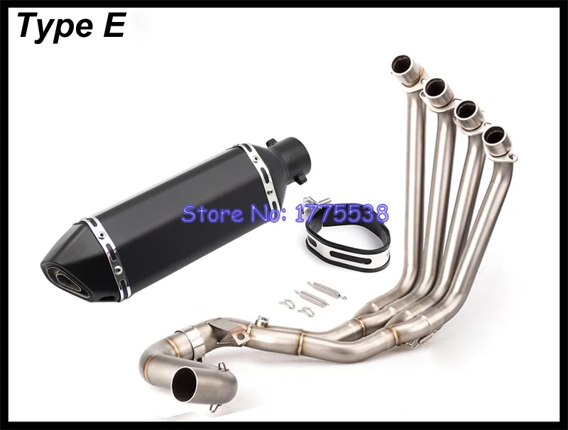 CBR650 CBR650F CB650F 14-18 мотоцикл выхлопная полная система карбоновый вид мотоцикл глушитель выхлопная головка труба для CBR650 CBR650F - Цвет: Type E