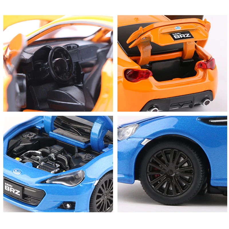 1/32 Subaru BRZ Alloy Sports Car Model Diecast Simulation Metal Toy Vehicles Car Model Sound Light Collection Childrens Toy Gift 6