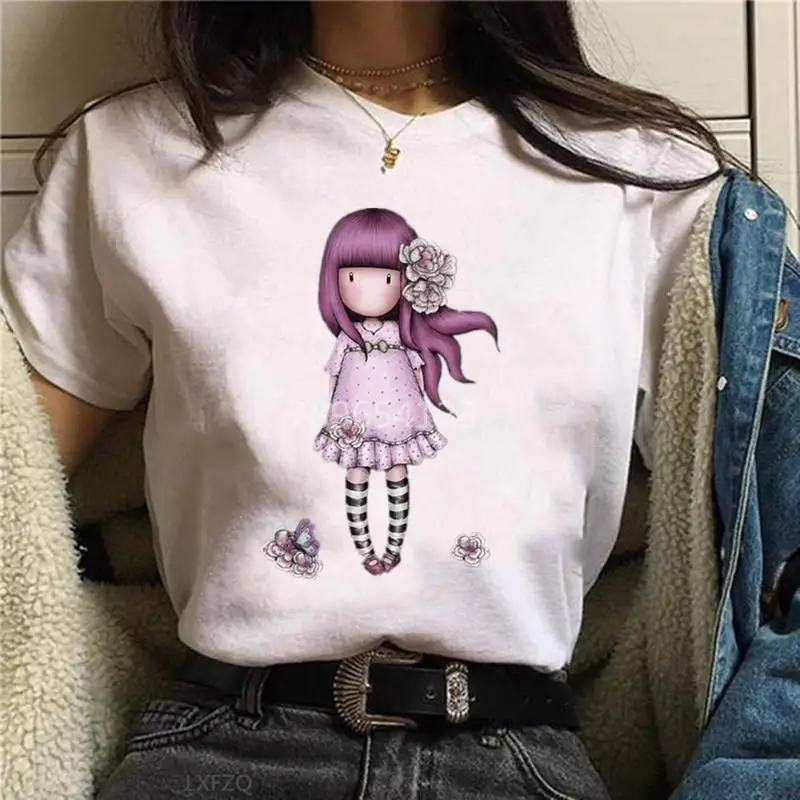 thumbnail image 1 of Camiseta estampada para Mujer, ropa Harajuku Kawaii de los años 90, Camiseta con estampado de dibujos animados, camisetas de estilo para Mujer, 1 of 5