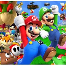 Мультяшная Алмазная картина, вышивка крестиком, Дисней, кристальная вышивка, Марио, алмаз, рисунок, аниме, гобелен на заказ, Алмазная мозаика