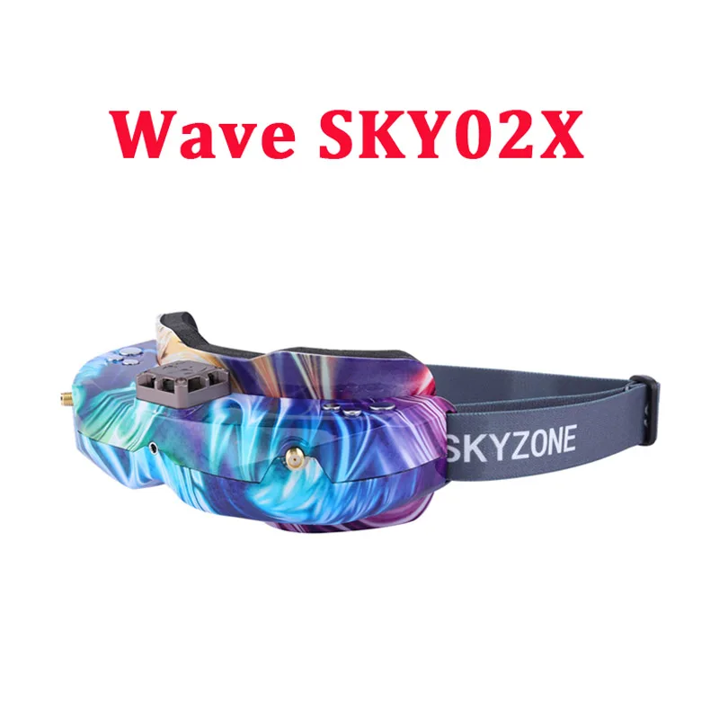 SKYZONE SKY02X/SKY02C/5,8 ГГц 48CH разнообразие FPV очки поддержка DVR 2D/3D HD порт AV IN для RC гоночный Дрон - Цвет: Wave SKY02X