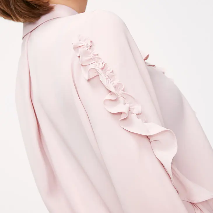 Vero Moda женская шифоновая рубашка с оборками и рукавами-фонариками | 319105506