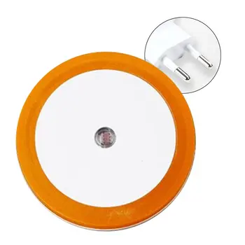 

Round Wall Light LED Induction Lamp Nightlight Automatic Switch Light Sensor White/ Yellow/ Blue/ Pink US/ EU Plug Drop Shipping