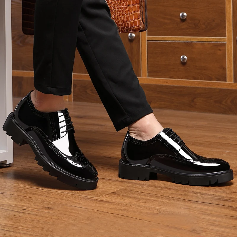 Oxford Dress Shoes Elevator Formal 