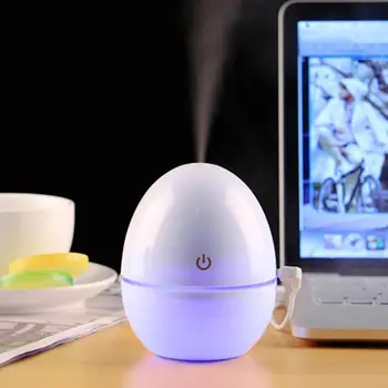

Mini Humidifier Egg-shape USB Office Desktop Portable Air Purifier Mist Maker LED 50ML Diffuser for Home Car Fogger