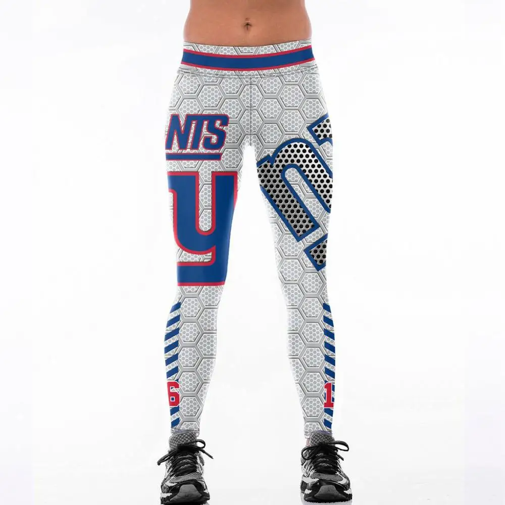 30 стилей женские команды леггинсы плюс размер S-4XL матч Рейдер спортивные брюки с высокой талией, для фитнеса леггинсы с 3D принтом эластичные тонкие леггинсы - Цвет: A16