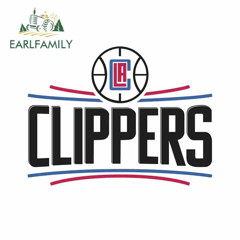 

EARLFAMILY 13cm x 9.9cm for Los Angeles Clippers Logo Cartoon Oem Car Stickers Vinyl JDM Bumper Trunk Truck Graphics Fine Decal