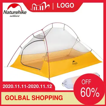 

Naturehike Cloud Up 2 Camping Tent 10D Ultralight Tent Free Standing 1-2 Person Waterproof Portable Hiking With Free Mat Outdoor