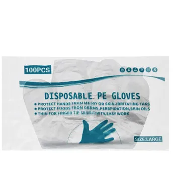 

100pcs/bag Protective Gloves Disposable Gloves Food Grade Material Home Kitchen BBQ Multifunction Golves