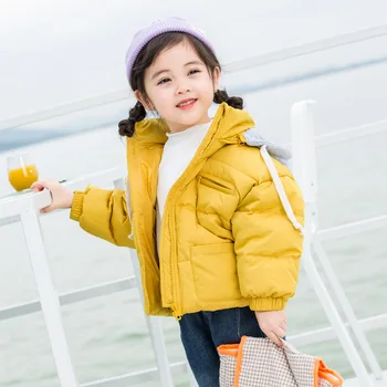 

Girls Winter Jacket Coat Baby Boys Coats Kids Parkas Cotton Baby Snowsuit Korean Style Thick Warm Infant Outwear Children Tops