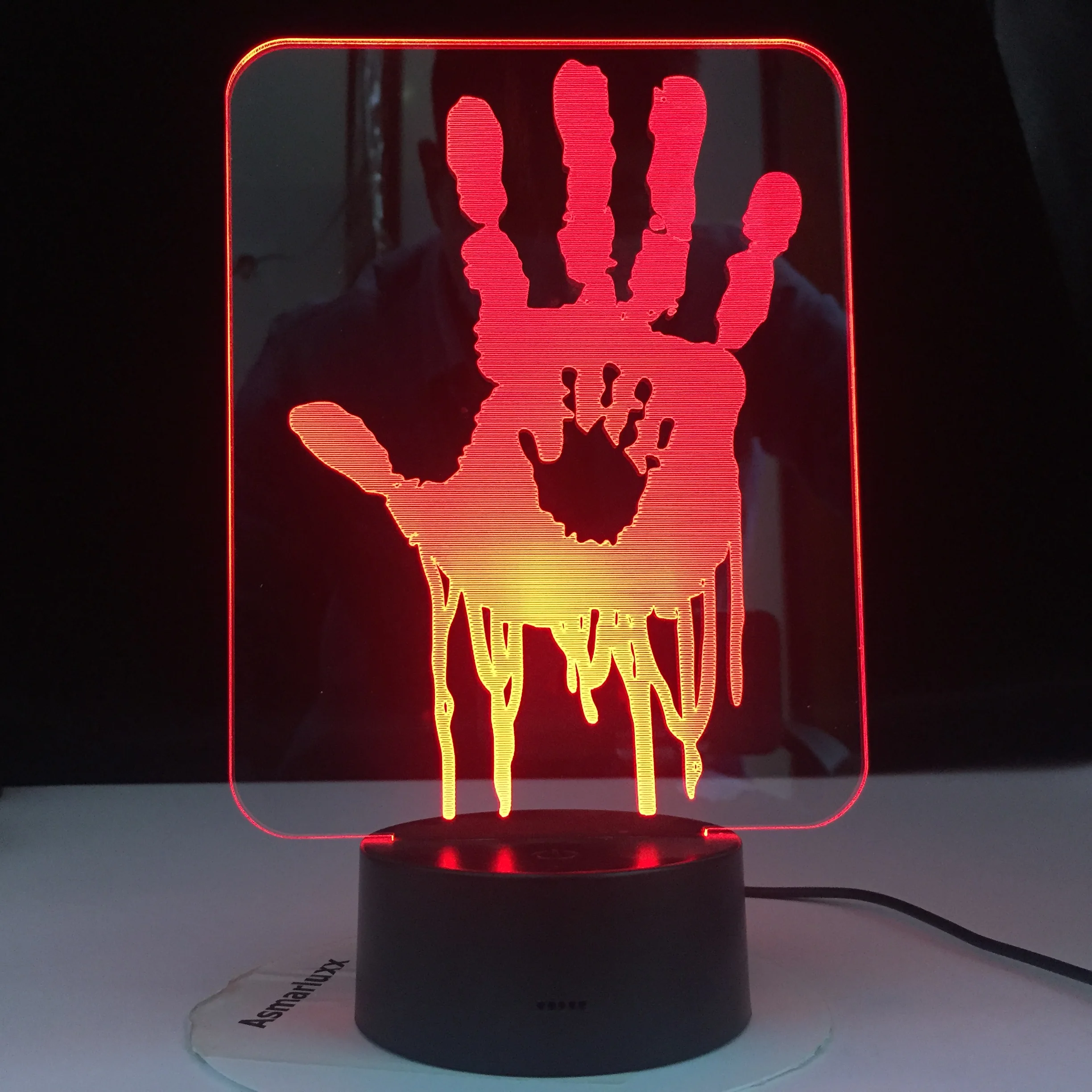 Настольная лампа Usb 3D для видеоигр светодиодная с 3D-принтом смерти ночник детей