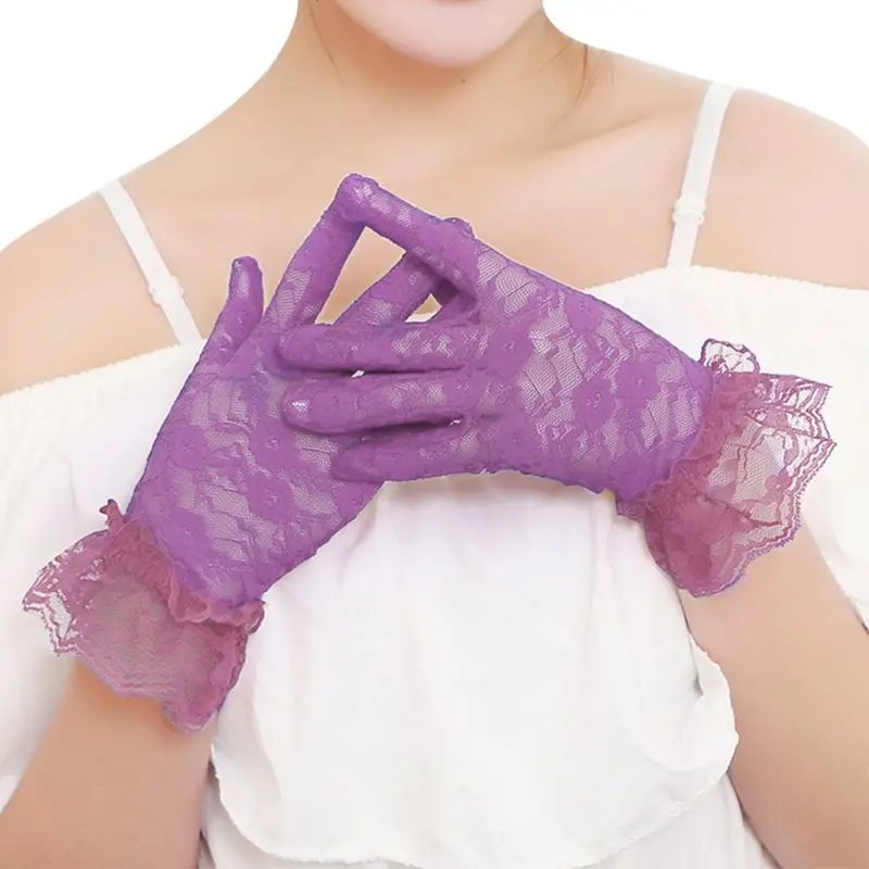 Новые Вечерние, сексуальные, нарядные перчатки для женщин, высокое качество, кружевные перчатки, свадебные перчатки, варежки, аксессуары для девочек