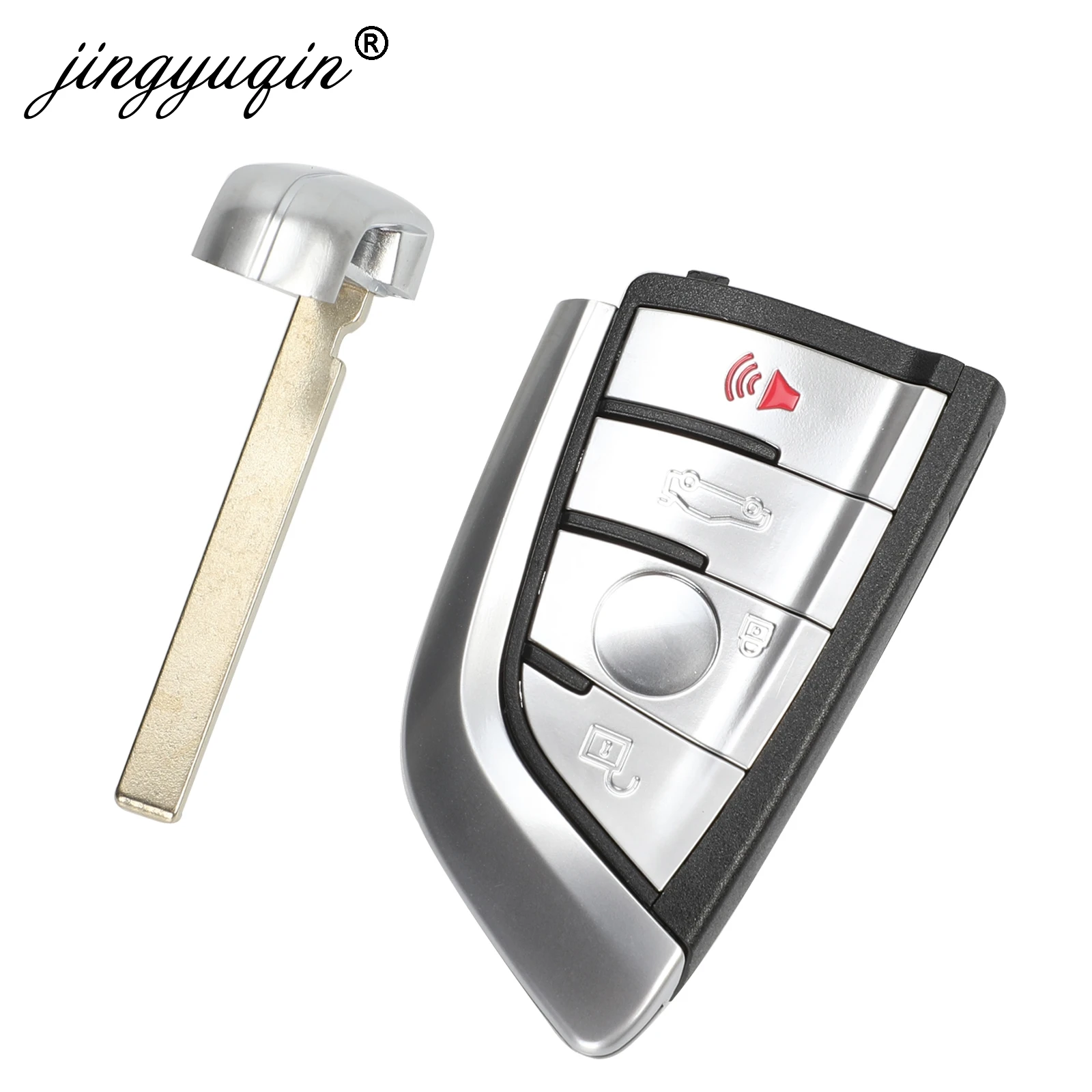 JINGYUQIN SMART 3/4 BUTTONS 433MHZ PCF7953P CAR REMOTE KEY KEYLESS ENTRY FOB FOR BMW F FEM CAS4 CAS4+ 5 7 SERIES X5 X6 BLACK PCB