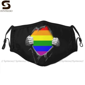 

I Am Gay Mouth Face Mask Premium Gay Pride Rainbow LGBT Facial Mask Funny Kawai with 2 Filters for Adult