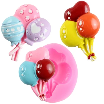 

Balloons Silicone Molds DIY Baby Birthday Cake Decorating Tools Cupcake Topper Fondant Mold Candy Clay Chocolate Gumpaste Mould