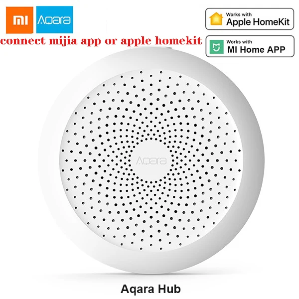 Xiaomi Aqara комплекты умного дома Mijia концентратор Датчик окна двери человеческого тела настенный выключатель влажности Датчик воды двусторонний модуль Aqara концентратор - Цвет: Aqara gateway hub