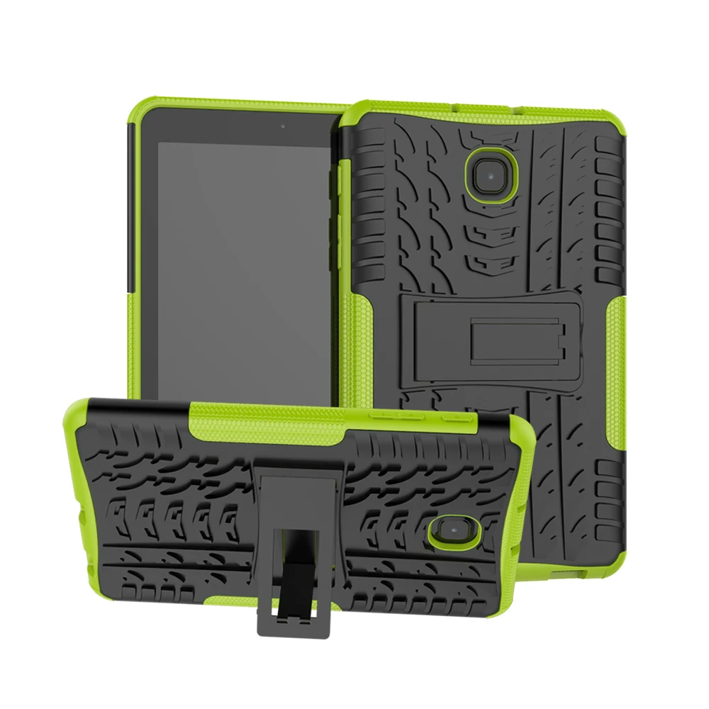 

10pcs Heavy Duty Hybrid Armor Kickstand Silicon Tablet Case Cover For Samsung Galaxy Tab A 8.0 inch (2018) SM T387 T387V T387P