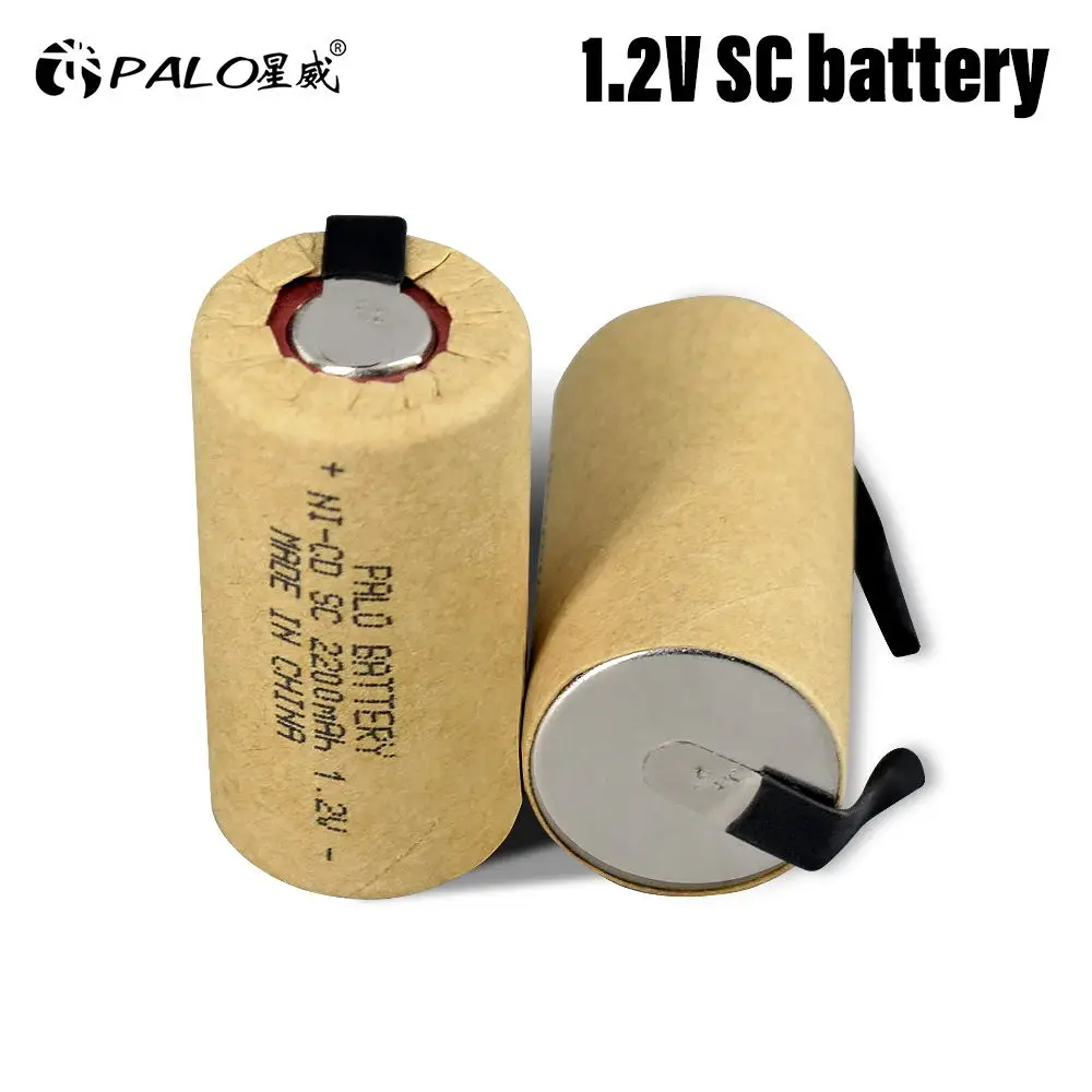 

2-16pcs Ni-CD SC batteries 2200mAh high power Sub C 10C 1.2V rechargeable SC battery for power tools electric drill screwdrive