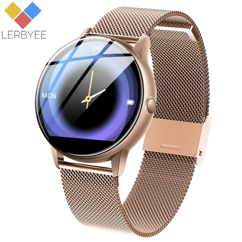 

Lerbyee K9 Smart Watches Waterproof IP67 24-hour Heart Rate Monitor Women Watch Full Screen Tracker Men Sport Smart Wristband