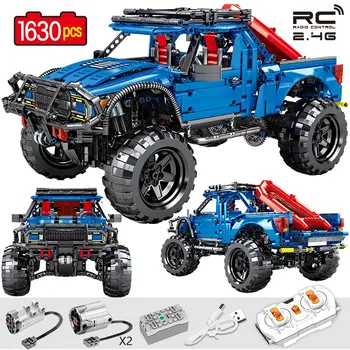 

1630PCS 2.4G Remote Control Car Model Building Blocks Technic City RC/non-RC Car Trucks Pickup Bricks Toys For Boys